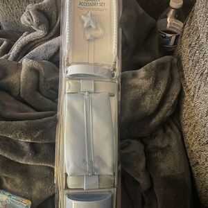 Brand new|Never opened| Light blue tumbler accessory set.| 4 pieces|